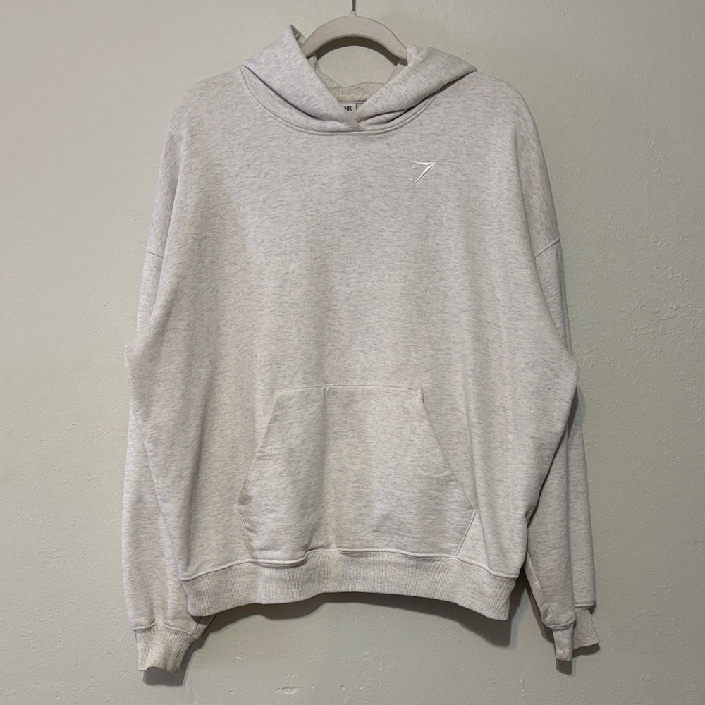 Gymshark Rest Day Hoodie Light Grey White Marl
